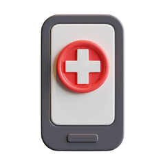 Fototapeta premium Medical app 3D icon.