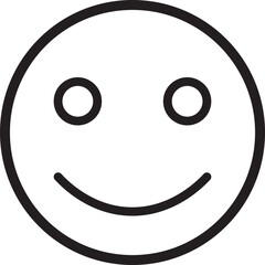 Fototapeta premium Happy smiley face emoji icon