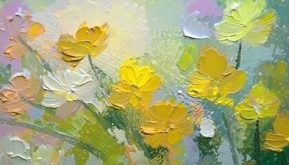 background with yellow flowers wallpaper