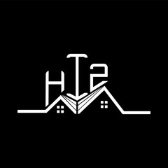 HIZ Real State logo design, HIZ simple and modern logo. HIZ luxurious alphabet design