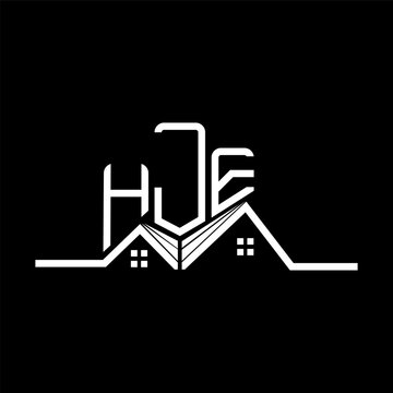 HJE Real State logo design, HJE simple and modern logo. HJE luxurious alphabet design