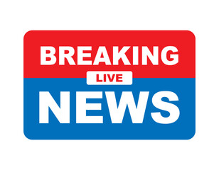 news icon breaking news template vector design