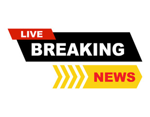news icon breaking news template vector design