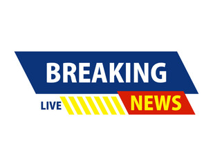 news icon breaking news template vector design
