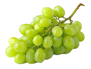 green grapes isolated on white