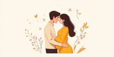 Fototapeta premium Loving Couple Expecting a Baby