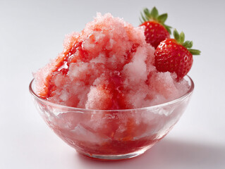 Strawberry shaved ice