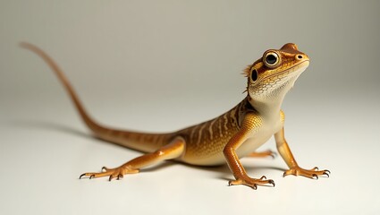 lizard on a wooden background