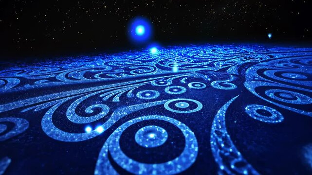 Vibrant Matariki star cluster illuminated in a deep blue night sky for the Maori new year celebration 