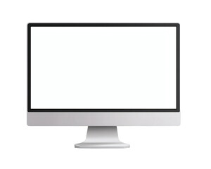Fototapeta premium [Transparent Background PNG]Modern Computer Monitor Mockup