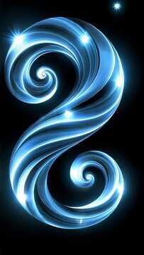 Eternal flowing of Maori koru symbol with Matariki stars representing growth and new beginnings