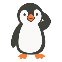 Happy Penguin Cartoon Character Art