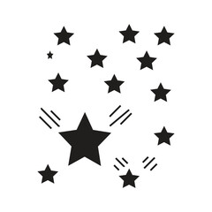 Obraz premium Vector star image illustration of several stars that are very bright and shining brightly