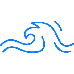 Obraz premium Simple Wave Line