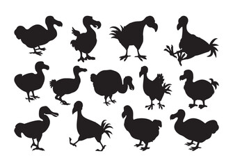 Dodo Bird vector, Dodo Bird Clipart, Dodo Bird silhouette © Rahima