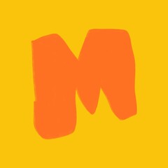 Hand Lettering Font Abjad Ugly Abstract