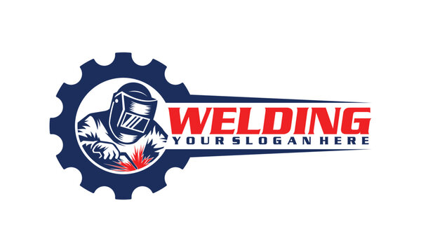 welding logo design vector template