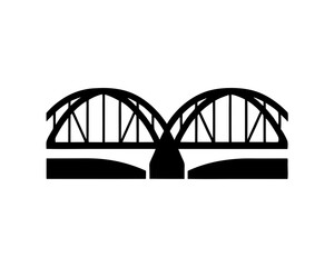 creative details Outline silhouette Bridges line Icon icon vector illustration 