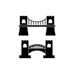 creative details Outline silhouette Bridges line Icon icon vector illustration 