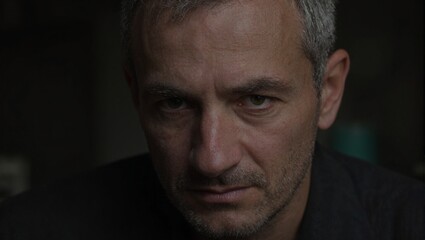 Fototapeta premium Contemplative elderly man