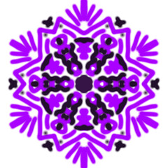 Purple Mandala Art with Abstract Symmetry
