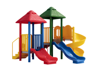 [Transparent Background PNG]Colorful Plastic Playground Set for Children