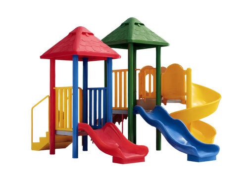 [Transparent Background PNG]Colorful Plastic Playground Set for Children