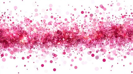 Falling pink glitter confetti a festive digital background for celebrations
