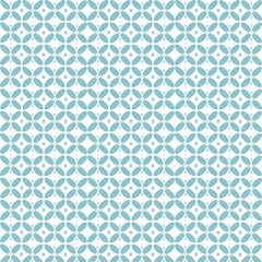 Light Blue Geometric Petal Pattern with Snowflakes, Geometric pattern, seamless