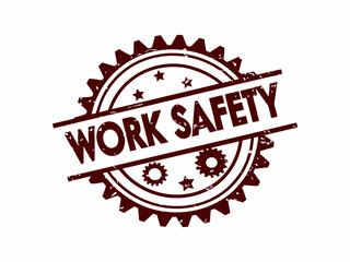 Obraz premium A red-brown stamp graphic displays 