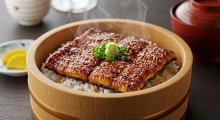Unagi Rice Bowl with Eel and Sauce