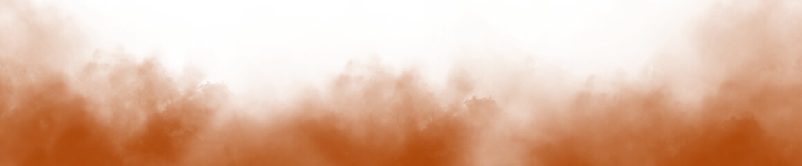 PNG fog texture isolated on transparent background, Beautiful swirling Orange color smoke, Special effect of steam, Vector isolated smoke
