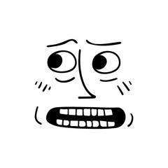 Cartoon Expression Illustration
