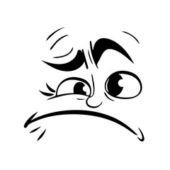 Cartoon Expression Illustration