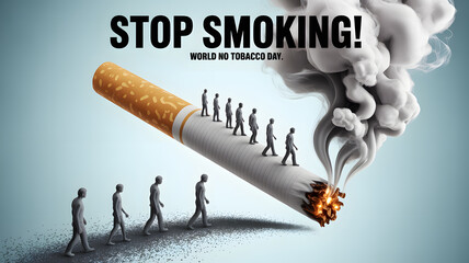 Stop smoking world no tobacco day campaign image