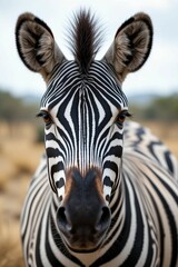 Naklejka premium zebra in the zoo