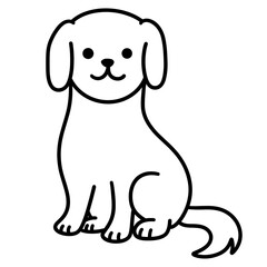 cute dog illustration