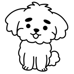 cute dog illustration