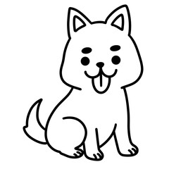 cute dog illustration