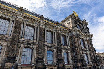 Obraz premium Antique architecture of old buildings Dresden, Germany