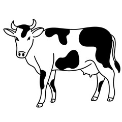Fototapeta premium cow vector illustration