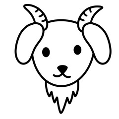 vector illustration of a sheep
