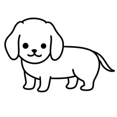 cute dog illustration