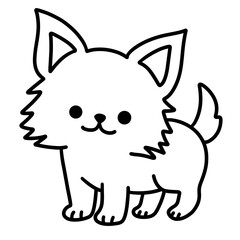 cute dog illustration