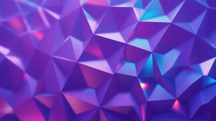 Abstract Purple and Blue Geometric Low Poly Background Texture