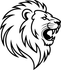 lion icon illustration and vector Design