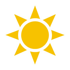 sunny sun sunlight solar summer icon symbol vector