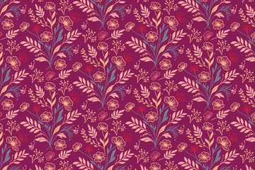 seamless line flower, outline sketch motif, cotton textile layout, hand drawn print idea, floral pattern concept, fashion bloom style, minimal design

