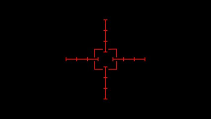 HUD target aims control panel or aim radar digital screen.