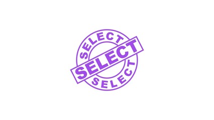 select stamp seal vector stock illustration.